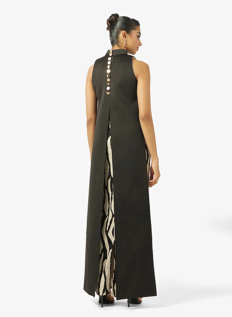 جولدن ابل فستان ماكسي بياقة عالية